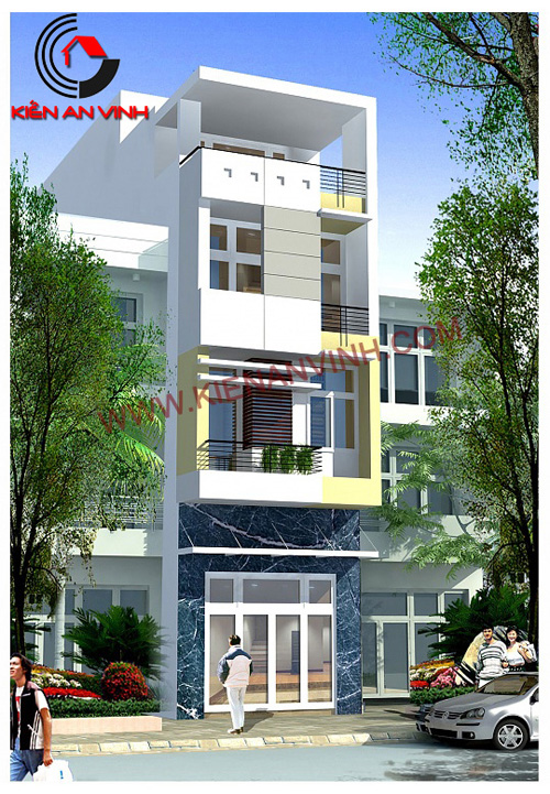 Thiết kế nhà ống 1 tầng đẹp thiet-ke-nha-ong-dep-2