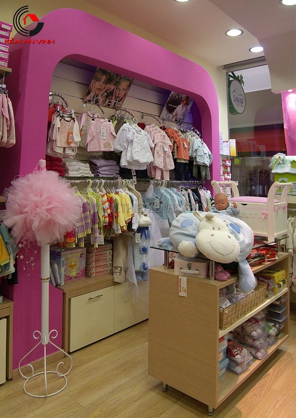 thiết kế shop quần áo trẻ em