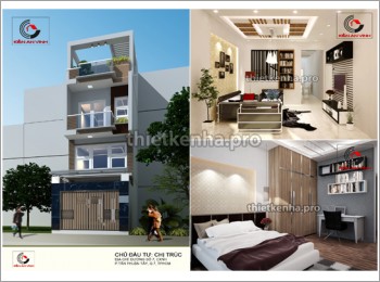 Thiết kế nhà phố chị Trúc Nhà phố đẹp