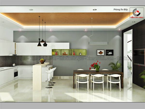 thiết kế nội thất phòng bếp